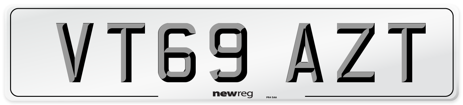 VT69 AZT Number Plate from New Reg